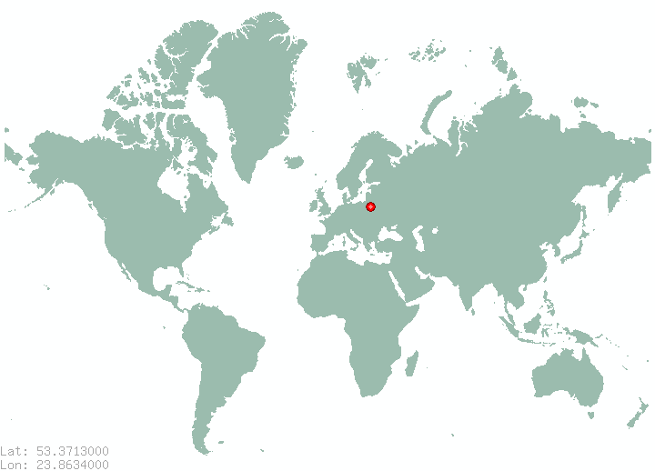 Odla in world map